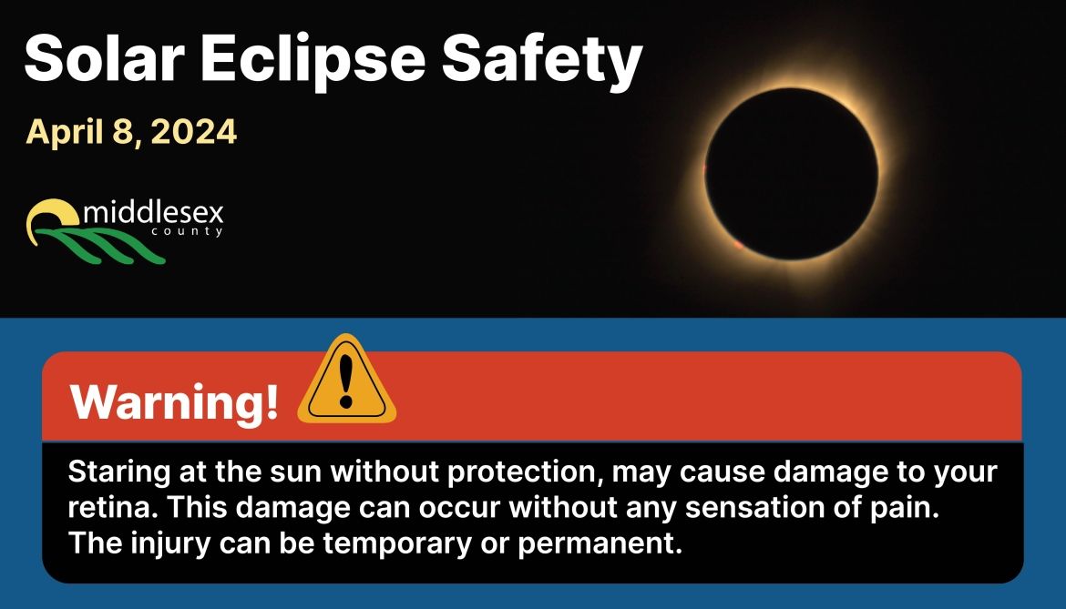 Health and Safety Tips Solar Eclipse Middlesex County